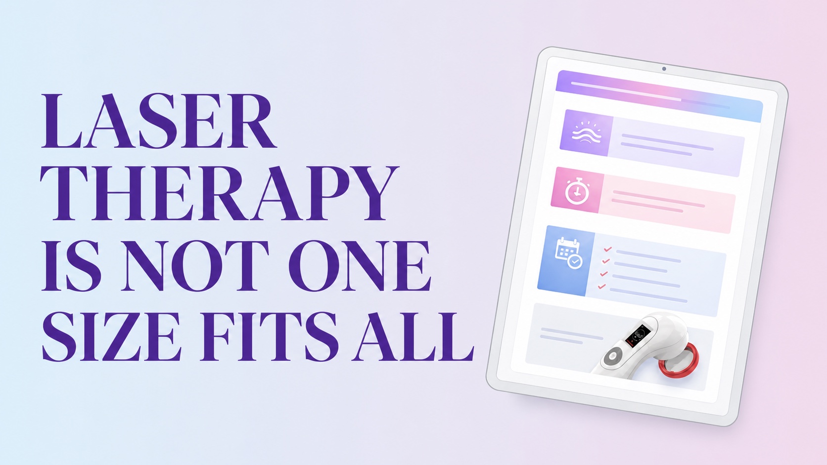 Laser therapy is not one size fits all — Tracy Donegan treatment protocol video