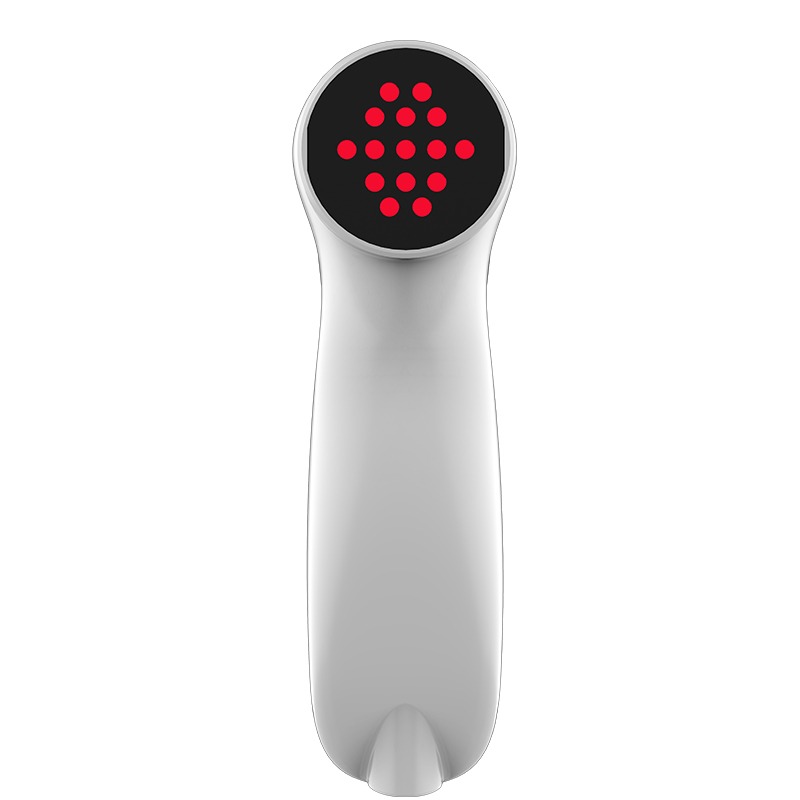 Front view of the Solasta handheld laser showing its multi-diode treatment head