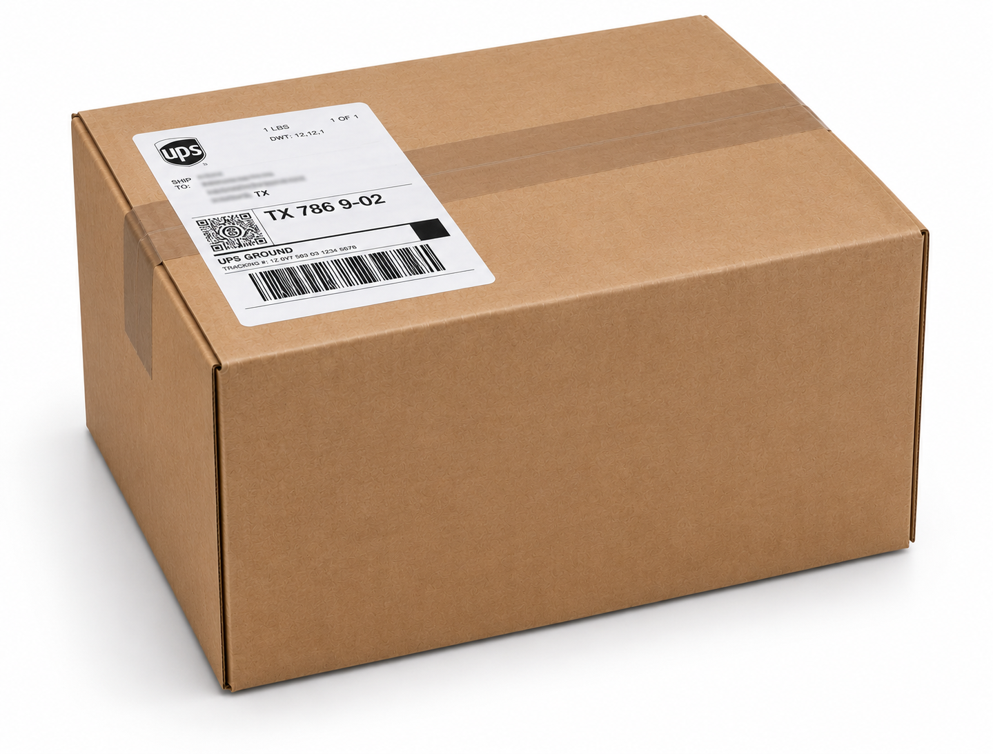 Plain brown shipping box